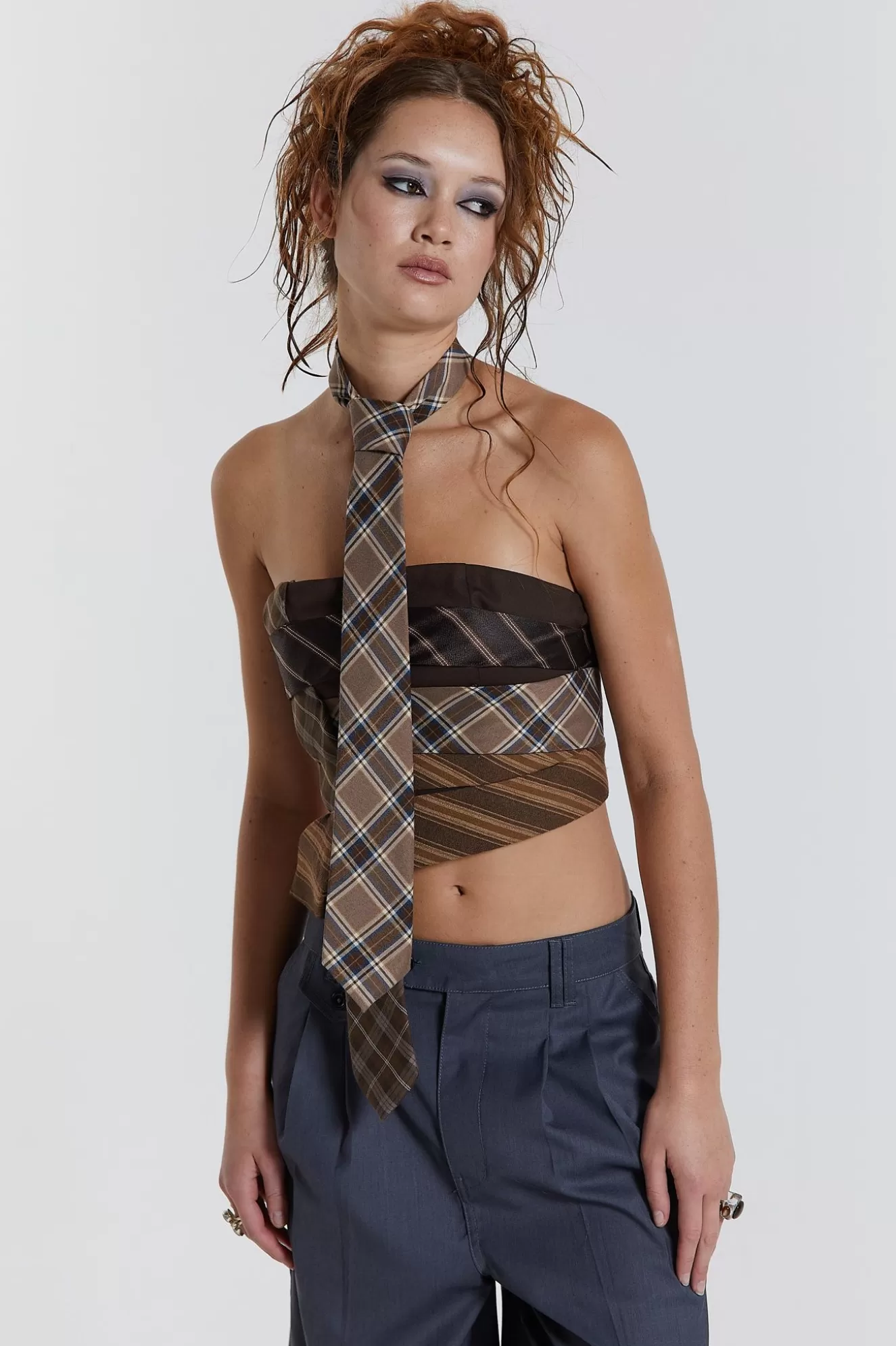 Discount All Tied Up Wrap Around Corset Tie Top Women Corsets