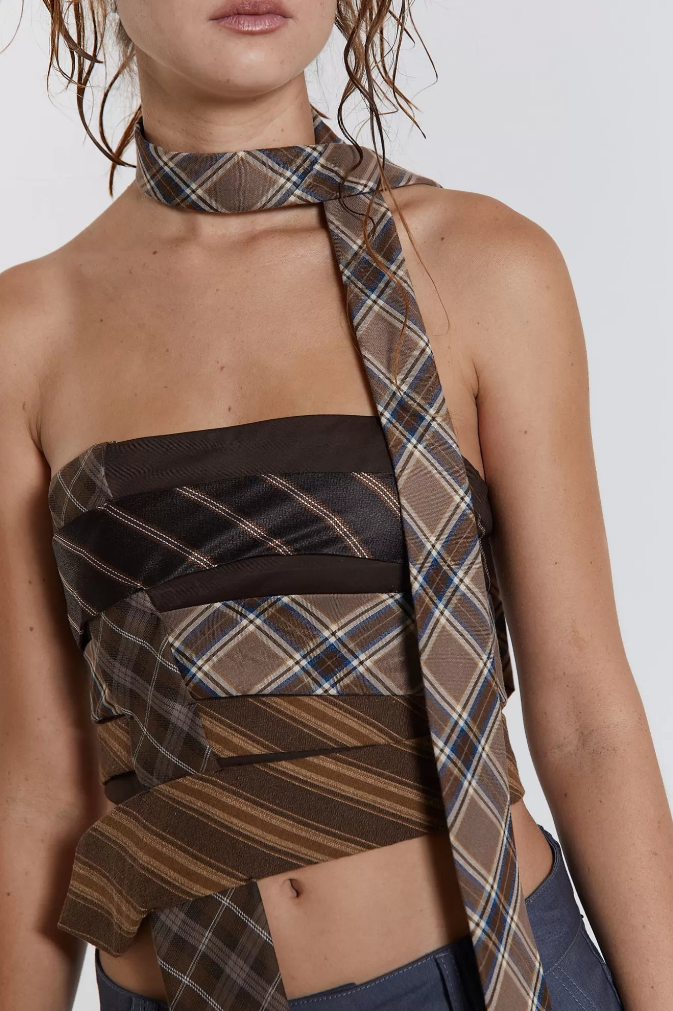 Discount All Tied Up Wrap Around Corset Tie Top Women Corsets