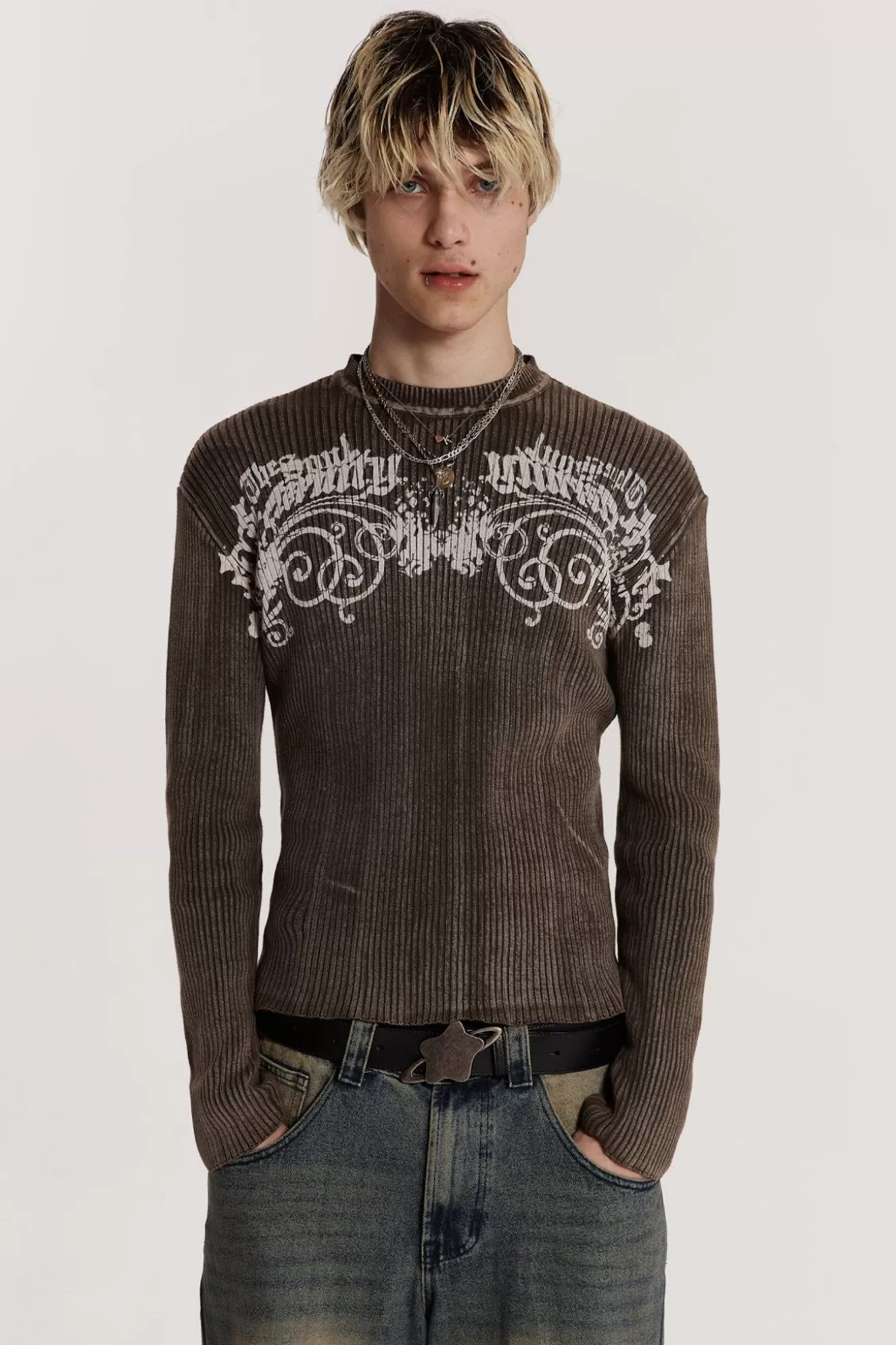 Store Enzyme Knit Men Knitwear
